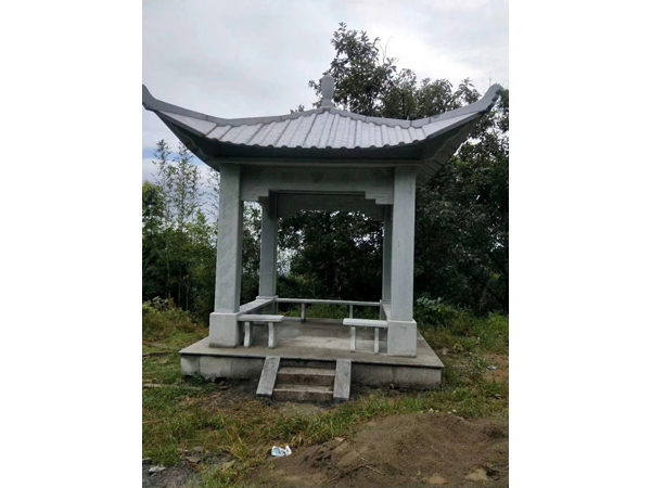 杭州蕭山區(qū)義橋景觀石亭，景觀臺工程