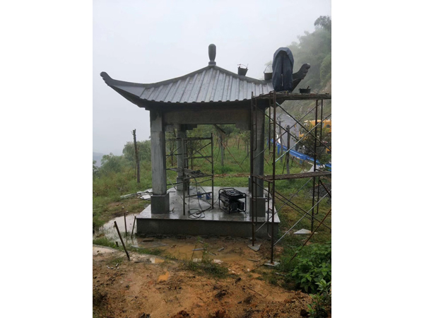 杭州蕭山區(qū)義橋景觀石亭，景觀臺工程