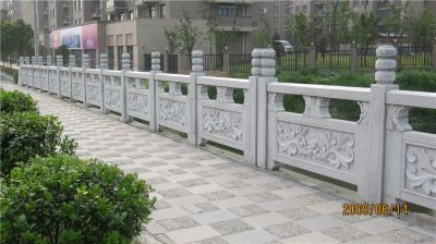 下沙沿江大道石欄桿工程