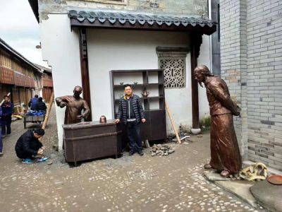 浙江省天臺縣街頭古鎮(zhèn)雕塑工程