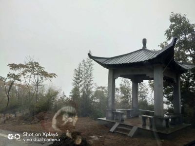 杭州蕭山區(qū)義橋景觀石亭，景觀臺工程