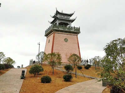 杭州蕭山區(qū)義橋景觀石亭，景觀臺工程