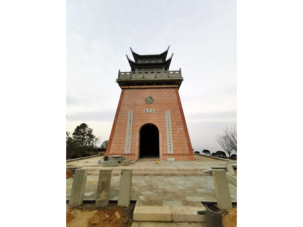 杭州蕭山區(qū)義橋景觀石亭，景觀臺工程